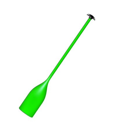 simsearch:400-05079593,k - Paddle in green design on white background Stock Photo - Budget Royalty-Free & Subscription, Code: 400-07424180