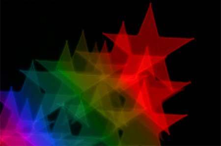 Colorful stars on black background abstract blurry lights. Stock Photo - Budget Royalty-Free & Subscription, Code: 400-07424643