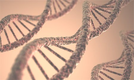 simsearch:400-08409196,k - Long structure of the DNA double helix in depth of view. Stock Photo - Budget Royalty-Free & Subscription, Code: 400-07424657