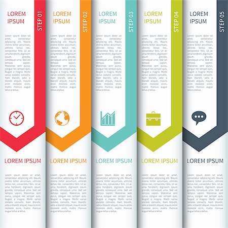 simsearch:400-07412341,k - Modern Minimalistic  Multicolour Infographics Template Stock Photo - Budget Royalty-Free & Subscription, Code: 400-07424899