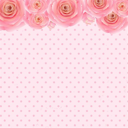 Pink Rose Background, With Gradient Mesh, Vector Illustration Foto de stock - Royalty-Free Super Valor e Assinatura, Número: 400-07425209
