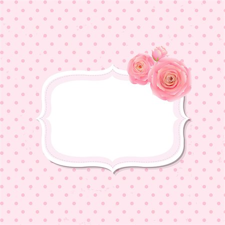 Pink Rose Label, With Gradient Mesh, Vector Illustration Foto de stock - Royalty-Free Super Valor e Assinatura, Número: 400-07425211