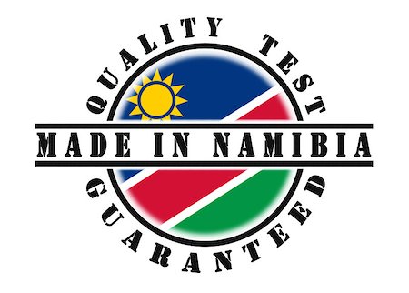 simsearch:400-06473938,k - Quality test guaranteed stamp with a national flag inside, Namibia Foto de stock - Super Valor sin royalties y Suscripción, Código: 400-07425844