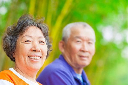happy asian Senior couple Stock Photo - Budget Royalty-Free & Subscription, Code: 400-07425914
