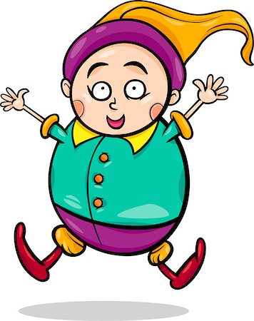 simsearch:400-07486756,k - Cartoon Illustration of Happy Gnome or Dwarf Photographie de stock - Aubaine LD & Abonnement, Code: 400-07426337