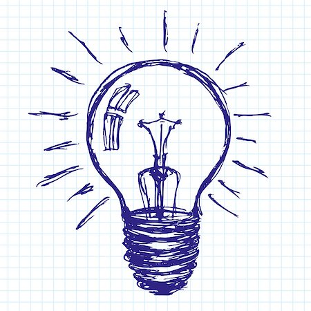 success graph - Lamp vector idea sketch background drawn with pen sketchs Photographie de stock - Aubaine LD & Abonnement, Code: 400-07427021