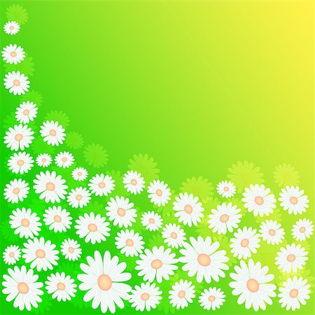 green spring meadow background with flowers Photographie de stock - Aubaine LD & Abonnement, Code: 400-07427343