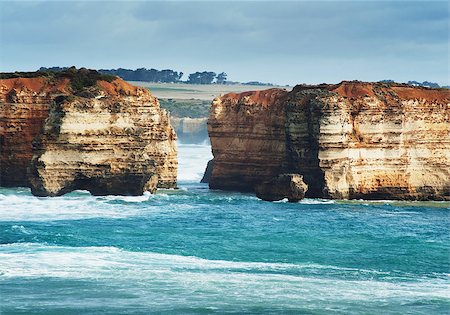 famous landmarks in victoria australia - famous Rocks in the Bay of Islands Coastal Park,Great Ocean Road, Australia Stock Photo - Budget Royalty-Free & Subscription, Code: 400-07427603