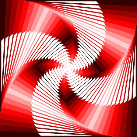 simsearch:400-07717373,k - Design colorful vortex movement illusion tetragon geometric background. Abstract stripe distorted textured backdrop. Vector-art illustration Foto de stock - Super Valor sin royalties y Suscripción, Código: 400-07427740