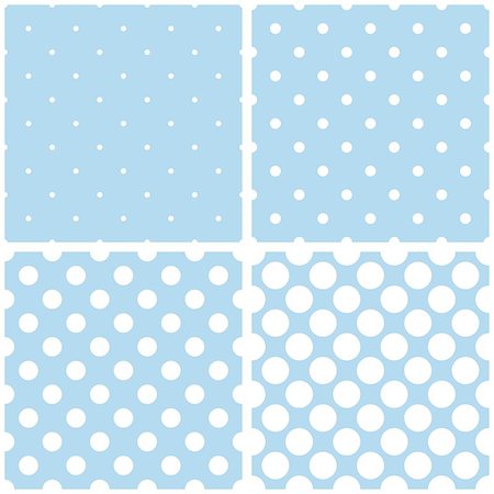 Blue background vector set. Sweet seamless patterns or textures with white polka dots on pastel, colorful background: baby blue, grey and violet Stock Photo - Budget Royalty-Free & Subscription, Code: 400-07427759