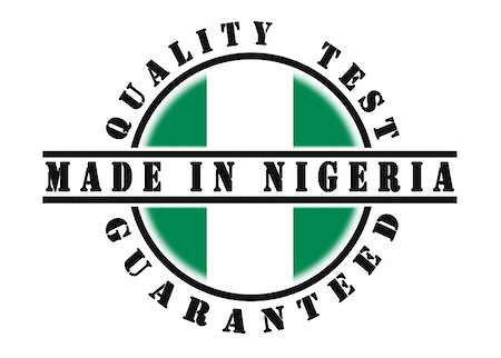 simsearch:400-06473938,k - Quality test guaranteed stamp with a national flag inside, Nigeria Foto de stock - Super Valor sin royalties y Suscripción, Código: 400-07427794