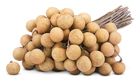 simsearch:400-09220883,k - Bunch of ripe longan fruit isolated on white with clipping path Stock Photo - Budget Royalty-Free & Subscription, Code: 400-07427824