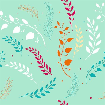 flower graphic pattern - Vector illustration (eps 10) of Seamless floral pattern Stock Photo - Budget Royalty-Free & Subscription, Code: 400-07428152