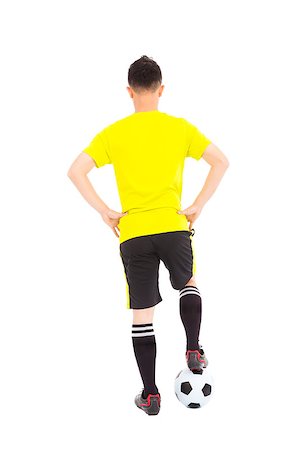 soccer player ball foot - Portrait of professional soccer player Stock Photo - Budget Royalty-Free & Subscription, Code: 400-07429099