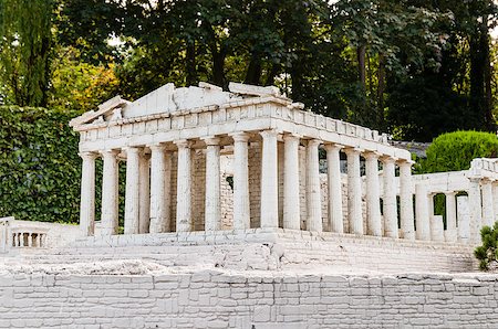 Detailed miniature model of Parthenon in Acropolis, Athens Photographie de stock - Aubaine LD & Abonnement, Code: 400-07429456