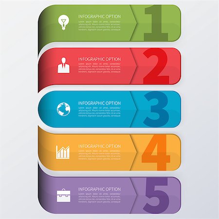 Modern business infographics options banner Stockbilder - Microstock & Abonnement, Bildnummer: 400-07429654