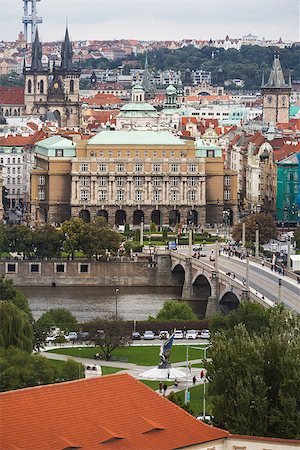 simsearch:400-07210970,k - Prague from the Saint Nicolas Church Stock Photo - Budget Royalty-Free & Subscription, Code: 400-07420255