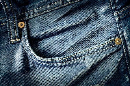 filtrado - Detail of blue jeans pocket in old vintage style Foto de stock - Super Valor sin royalties y Suscripción, Código: 400-07420267