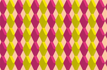 simsearch:400-04857839,k - A Seamless pattern of red and yellow diamond shapes Photographie de stock - Aubaine LD & Abonnement, Code: 400-07420647