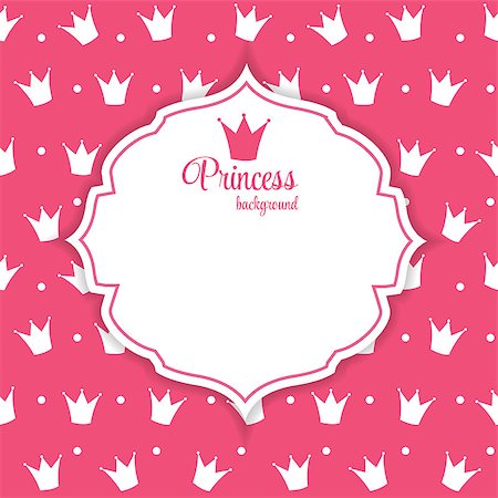 Princess Crown  Background Vector Illustration. Stock Photo - Budget Royalty-Free & Subscription, Code: 400-07420726