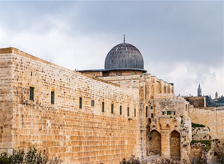 simsearch:400-03977740,k - Al-Aqsa Mosque in the Old City of Jerusalem, Israel Foto de stock - Royalty-Free Super Valor e Assinatura, Número: 400-07420800