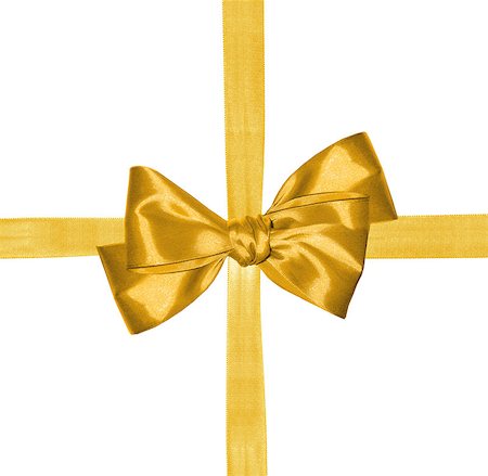 simsearch:400-06172940,k - golden ribbon and bow isolated on white background Foto de stock - Royalty-Free Super Valor e Assinatura, Número: 400-07420938