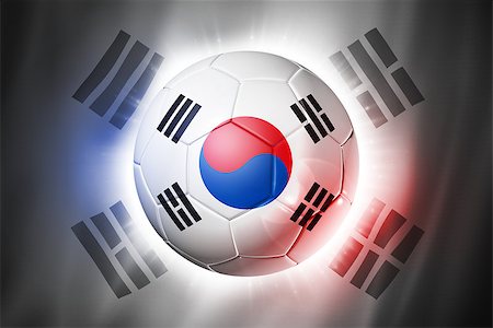 simsearch:400-06527636,k - 3D soccer ball with South Korea team flag, world football cup Brazil 2014 Foto de stock - Royalty-Free Super Valor e Assinatura, Número: 400-07421146