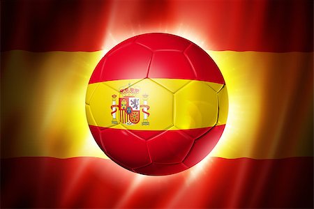 simsearch:400-06527636,k - 3D soccer ball with Spain team flag, world football cup Brazil 2014 Foto de stock - Royalty-Free Super Valor e Assinatura, Número: 400-07421147