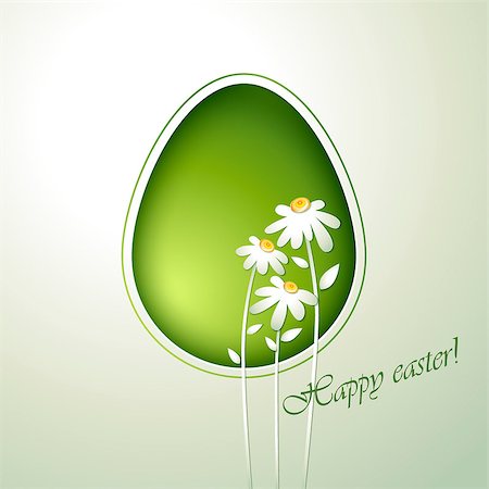 simsearch:400-07921731,k - Floral green easter egg. Stock Photo - Budget Royalty-Free & Subscription, Code: 400-07421223