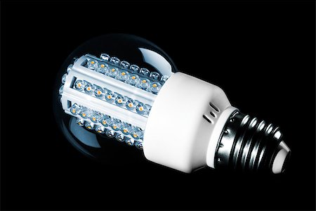 simsearch:622-06397857,k - LED lights bulb isolated on white Stockbilder - Microstock & Abonnement, Bildnummer: 400-07421437