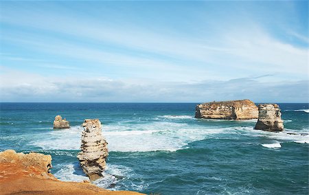 simsearch:400-07406095,k - famous Rocks in the Bay of Islands Coastal Park,Great Ocean Road, Australia Foto de stock - Super Valor sin royalties y Suscripción, Código: 400-07421794