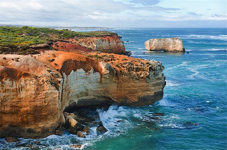 simsearch:400-07406095,k - One of the famous rocks in the Bay of Islands Coastal Park,Great Ocean Road, Australia Foto de stock - Super Valor sin royalties y Suscripción, Código: 400-07421793