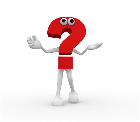 simsearch:400-06952074,k - 3d question mark drawn. Fotografie stock - Microstock e Abbonamento, Codice: 400-07422881