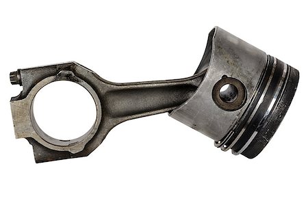 Worn piston and connecting rod, dismantled from the internal combustion engine Stock Photo - Budget Royalty-Free & Subscription, Code: 400-07423566