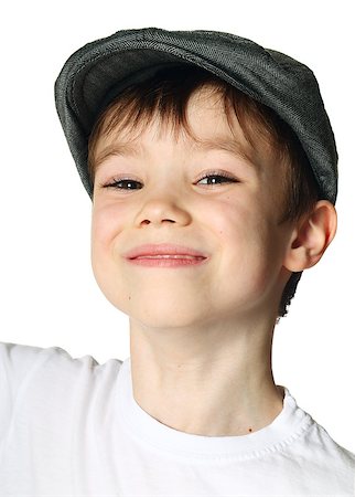 simsearch:400-08415463,k - Young boy wearing a hat on white background Stock Photo - Budget Royalty-Free & Subscription, Code: 400-07423610