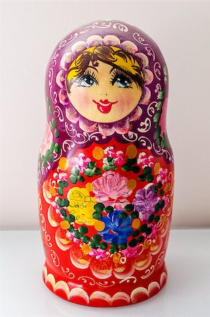 simsearch:400-06473880,k - Traditional Russian Matrioska, vintage toy doll from Russian Culture Stock Photo - Budget Royalty-Free & Subscription, Code: 400-07430361