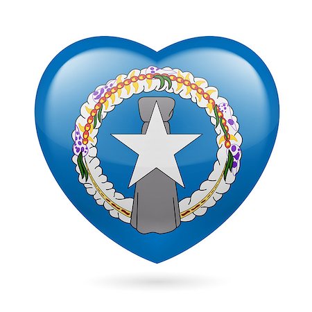 simsearch:400-07430535,k - I love Northern Mariana Islands. Heart with flag design Photographie de stock - Aubaine LD & Abonnement, Code: 400-07430517
