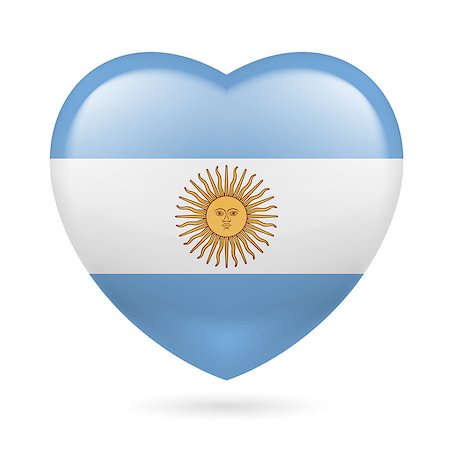 simsearch:400-07430535,k - I love Argentina. Heart with flag design Fotografie stock - Microstock e Abbonamento, Codice: 400-07430544