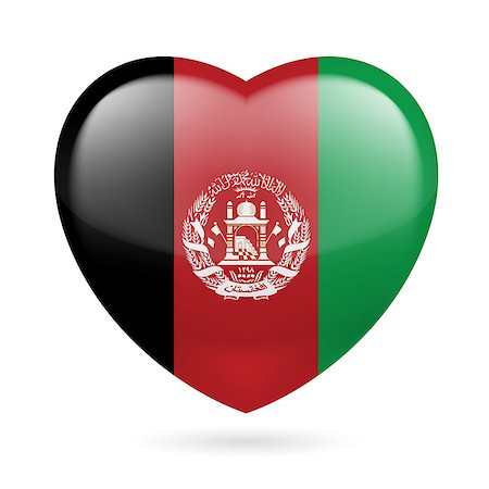 simsearch:400-04724192,k - Heart with Afghan flag colors. I love Afghanistan Stock Photo - Budget Royalty-Free & Subscription, Code: 400-07430551