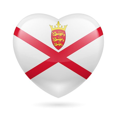 simsearch:400-07430535,k - I love Jersey. Heart with flag design Photographie de stock - Aubaine LD & Abonnement, Code: 400-07430574