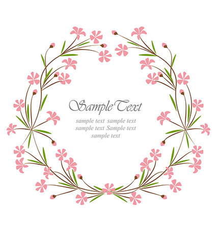 simsearch:400-08020817,k - floral frame for text inside Foto de stock - Super Valor sin royalties y Suscripción, Código: 400-07430639