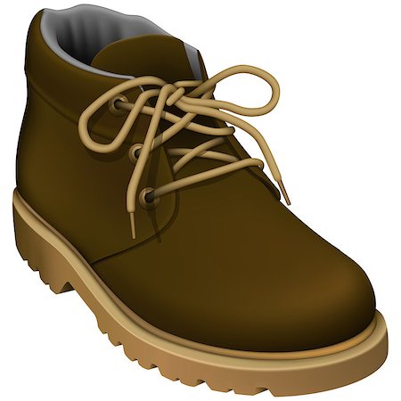 Layered vector illustration of Work Boots. Stock Photo - Budget Royalty-Free & Subscription, Code: 400-07430718