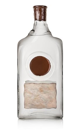 Vodka in a bottle isolated on a white background Stock Photo - Budget Royalty-Free & Subscription, Code: 400-07430766