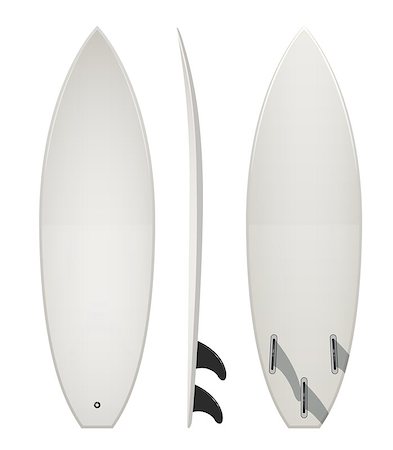 Surfing board. Eps10 vector illustration. Isolated on white background Foto de stock - Royalty-Free Super Valor e Assinatura, Número: 400-07431119