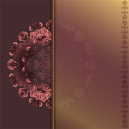 simsearch:400-08022685,k - Luxury card with abstract roses pattern. idea for invitations Stock Photo - Budget Royalty-Free & Subscription, Code: 400-07444788