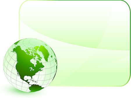 simsearch:400-07444842,k - Green globe with blank background Original Vector Illustration Globes and Maps Ideal for Business Concepts Foto de stock - Super Valor sin royalties y Suscripción, Código: 400-07444806