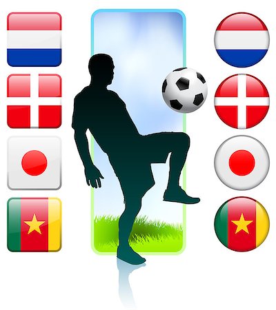 simsearch:400-04617939,k - Soccer/Football Group E Original Vector Illustration Stock Photo - Budget Royalty-Free & Subscription, Code: 400-07444903