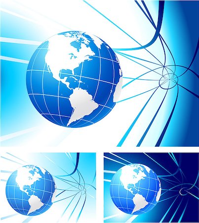 simsearch:400-07444842,k - Globe on abstract background set Original Vector Illustration Globes and Maps Ideal for Business Concepts Foto de stock - Super Valor sin royalties y Suscripción, Código: 400-07445713