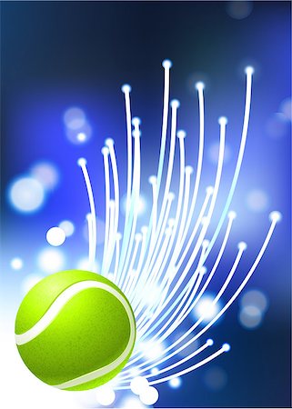 Tennis Ball on Abstract Internet Background Original Illustration Stock Photo - Budget Royalty-Free & Subscription, Code: 400-07445739