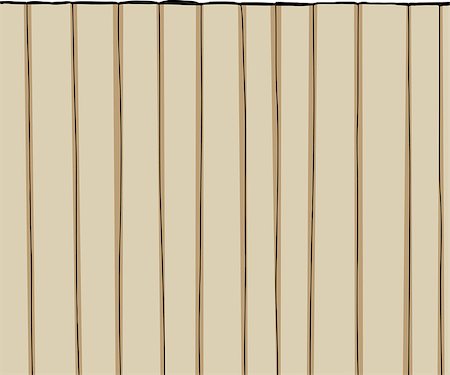 simsearch:400-07517703,k - Tall wooden fence cartoon over white background Photographie de stock - Aubaine LD & Abonnement, Code: 400-07445847